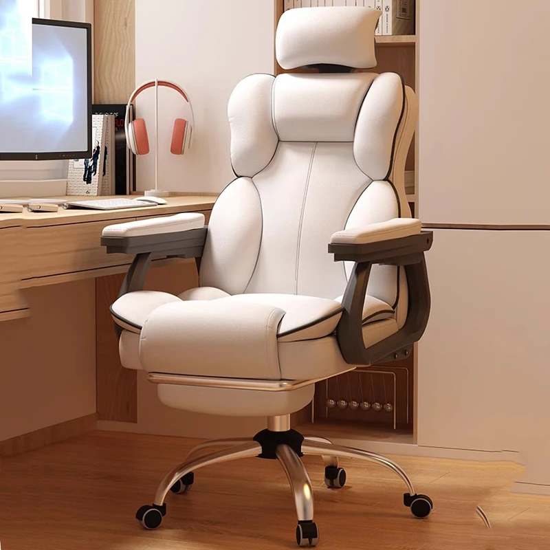 Mobiles Floor Office Chairs White Vanity Comfortable Computer Office Chairs Executive Rolling Sedia Ergonomica Furniture WJ30XP