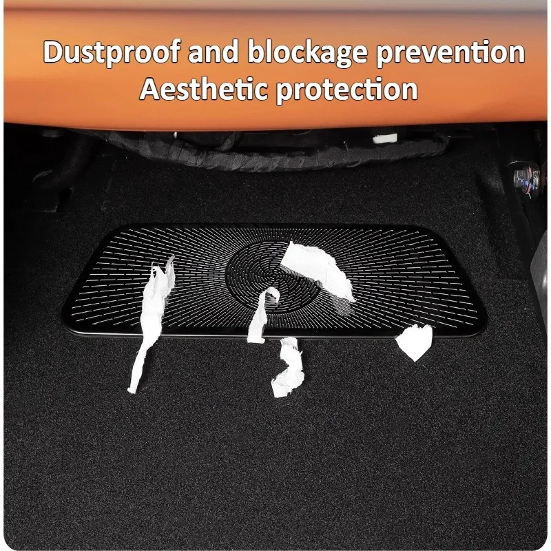 Car Stainless Steel Seat Under Air Vent Protection Cover Dustproof And Clogging Prevention Net Accessories For AITO 8 M8 2025 detail image 3