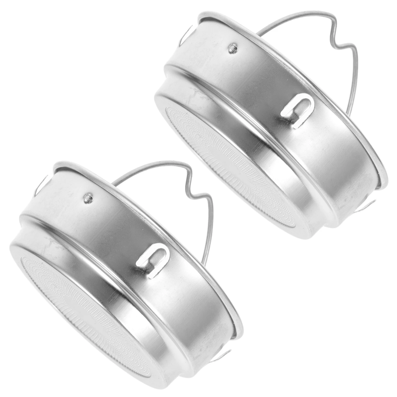 2 Pcs Loose Leaves Tea Drain Filter Fitness Strainer Mesh Infusers Stainless Steel