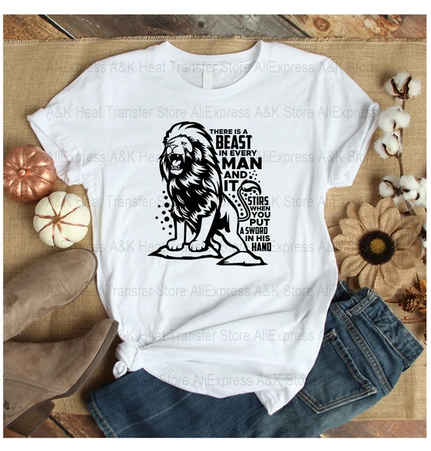 Parche con diseño de León para planchar ropa de hombre, parches  termoadhesivos para ropa, pegatinas térmicas de bestia en camisetas -  AliExpress