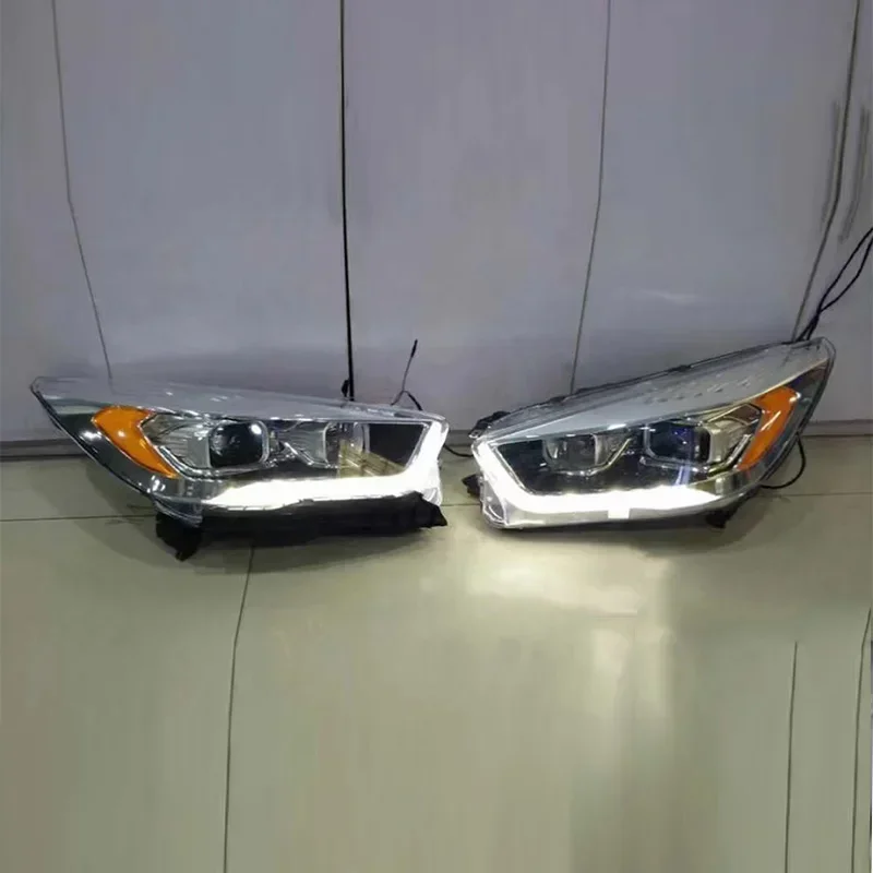 

Автомобильный Стайлинг, фара для Ford Kuga 2017 2018 2019, сигнал поворота, аналогичная фара DRL, ксеноновая/галогенная фара, автомобильные аксессуары