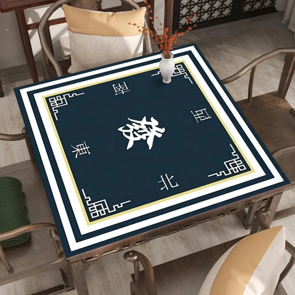 Chinese Tablecloth Noise Reduction Mahjong Table Mat for Poker Domino Card Board Games Anti-slip Square Playmat Cover for Mah