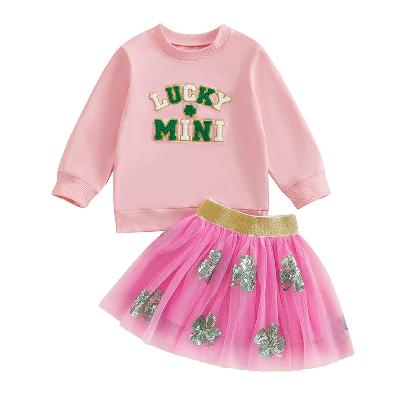 Baby Girl St. Patrick’s Day Sweatshirt & Tutu Set 2