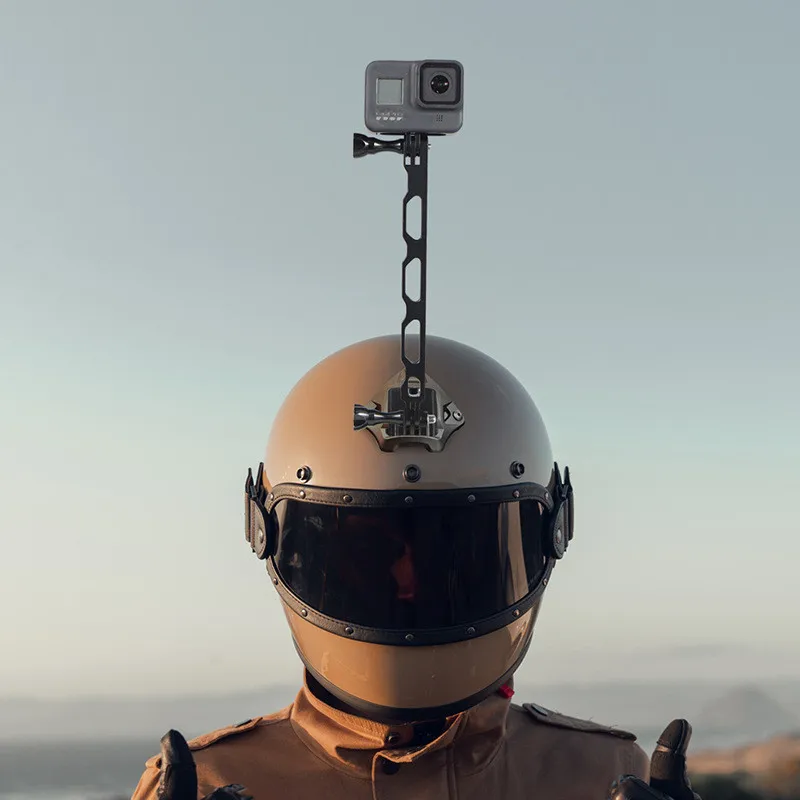 고프로 액세서리용 CNC 합금 익스텐션 폴 알루미늄 마운트 헬멧 암 셀카봉, GoPro13 12 Insta360 DJI 액션 카메라용