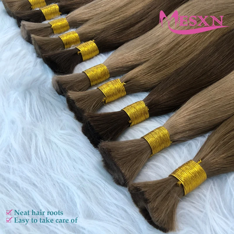 Human Hair Extensions Bulk 100% Real Natural For salon