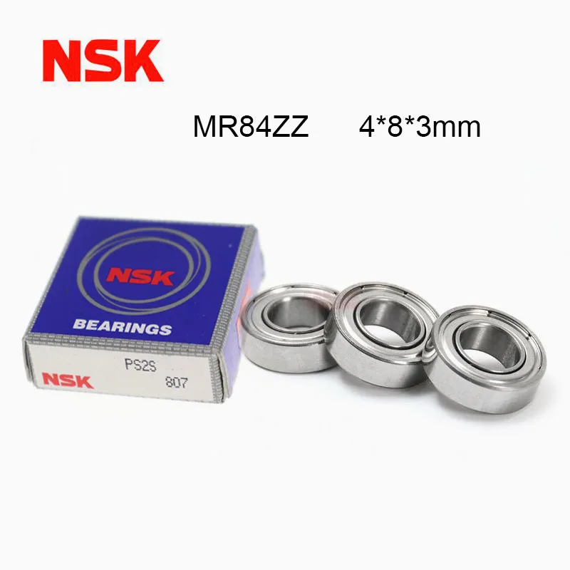 Japão Nsk Mr84zz Rolamento Abec7 10 Peças 4*8*3 mm Miniatura de Alta Velocidade Mr84-zz Rolamentos de Esferas Mr84 zz Wml4008zz L840zz