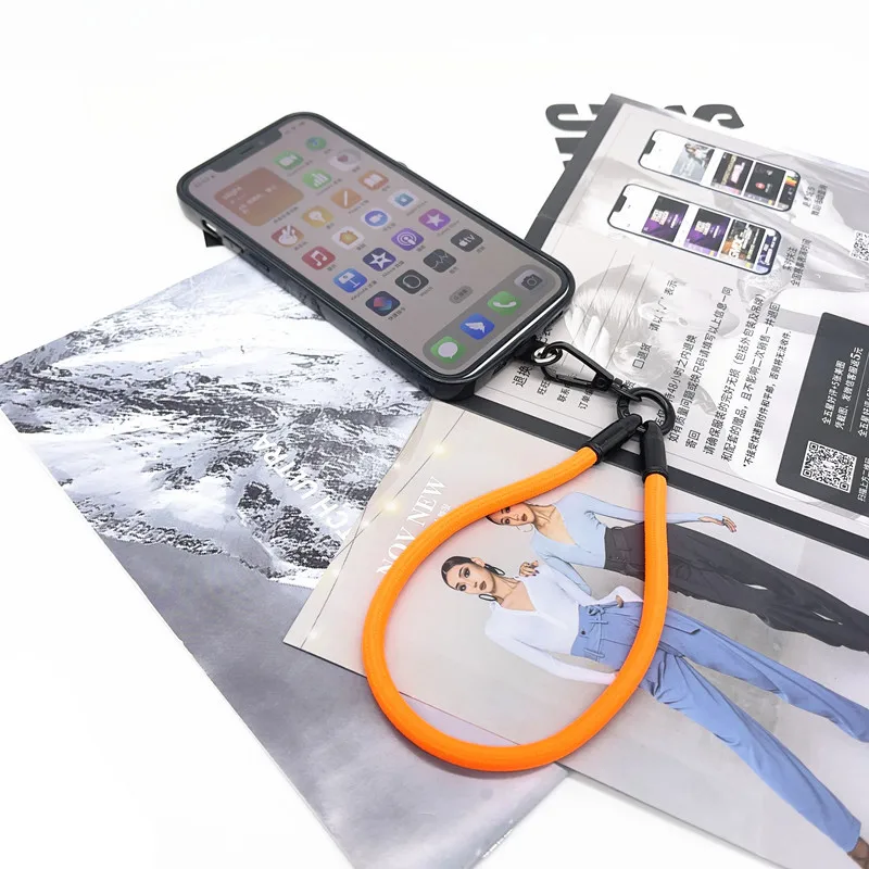Enhanced Cell Phone Case Lanyard Wrist Strap with Card Holder - Versatile Smartphone and Keychain Accessory