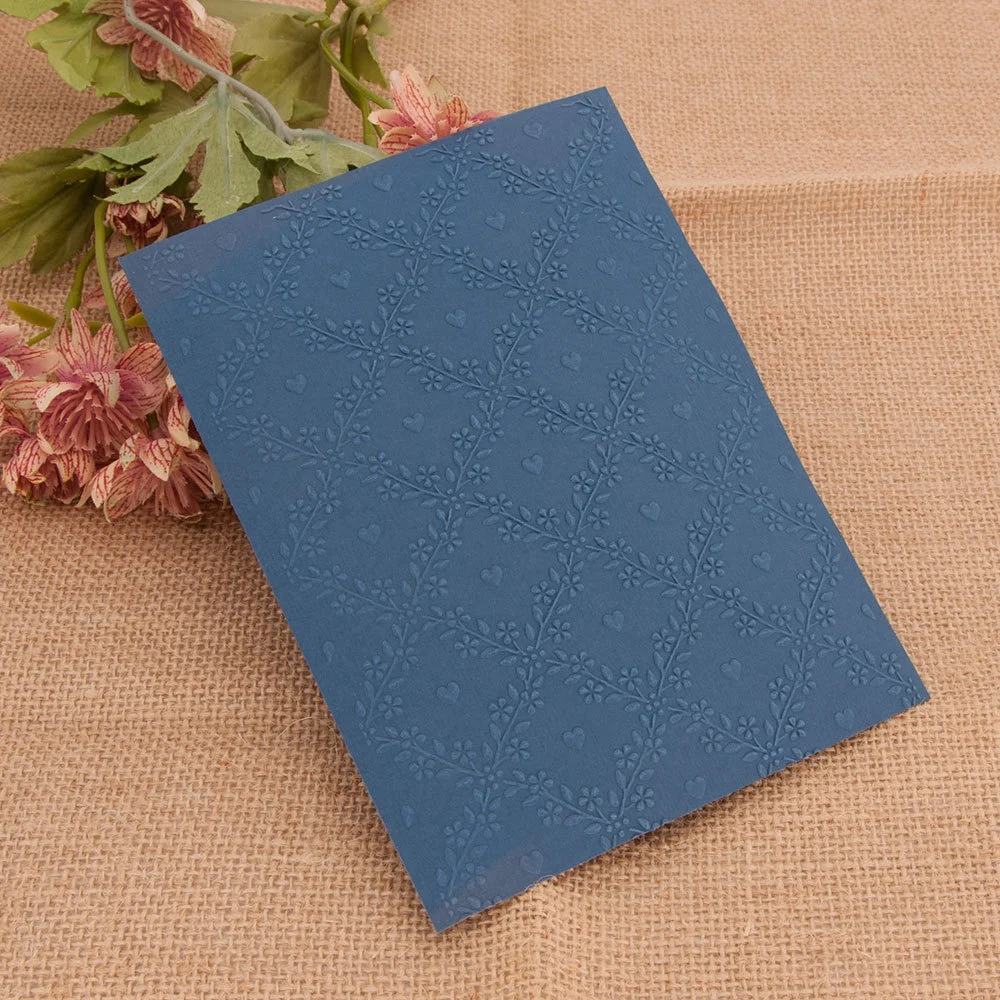 Heart Branch Background Embossing Folder for Card Making