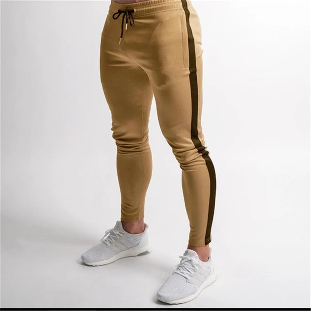 New Men's Gyms Pants Casual Mens Tracksuit Sportswear Bottoms Cotton  Fitness Workout Skinny Joggers Fashion Sweat Pants - Sweatpants - AliExpress