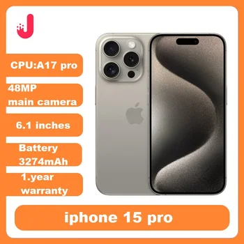 Originale iPhone 15 pro Dual eSIM 6.1 Genuino LTPO Super Retina XDR OLED Face ID NFC A17Pro 8GB 128/256GB 98% Nuovo 5G Cellulare