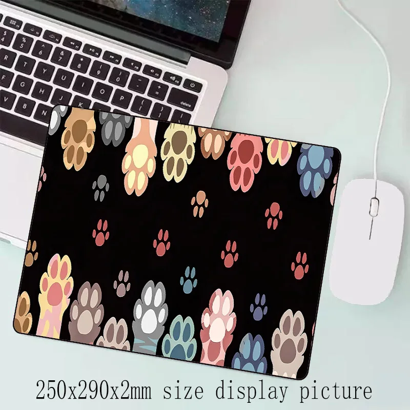 Kawaii Black Kitten Mouse Pad Image 12