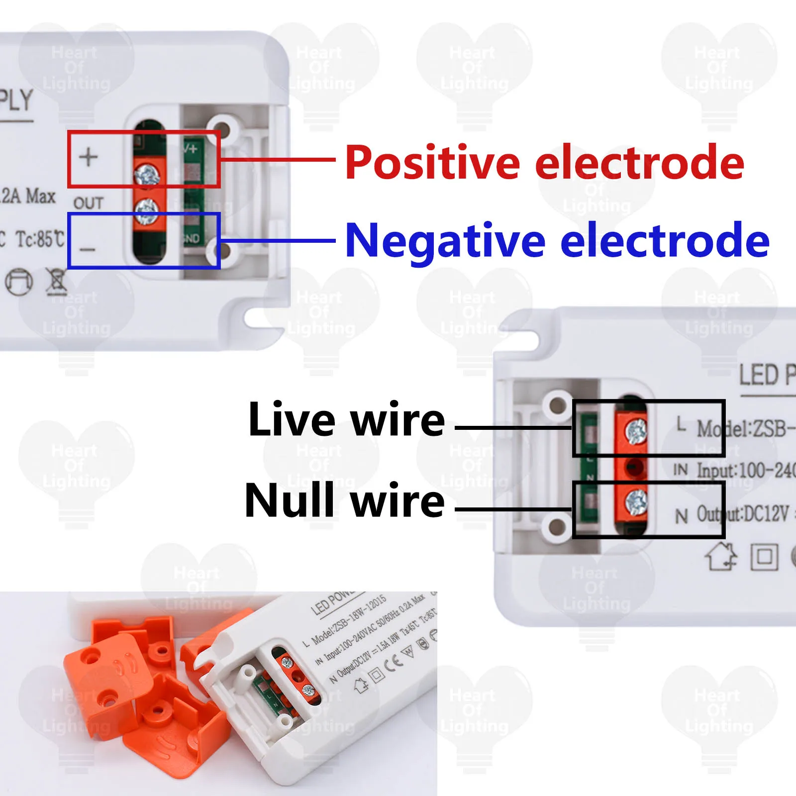 Ultra-Thin LED Power Supply Transformer for Strip Lighting, 12W-120W, DC 12V/24V