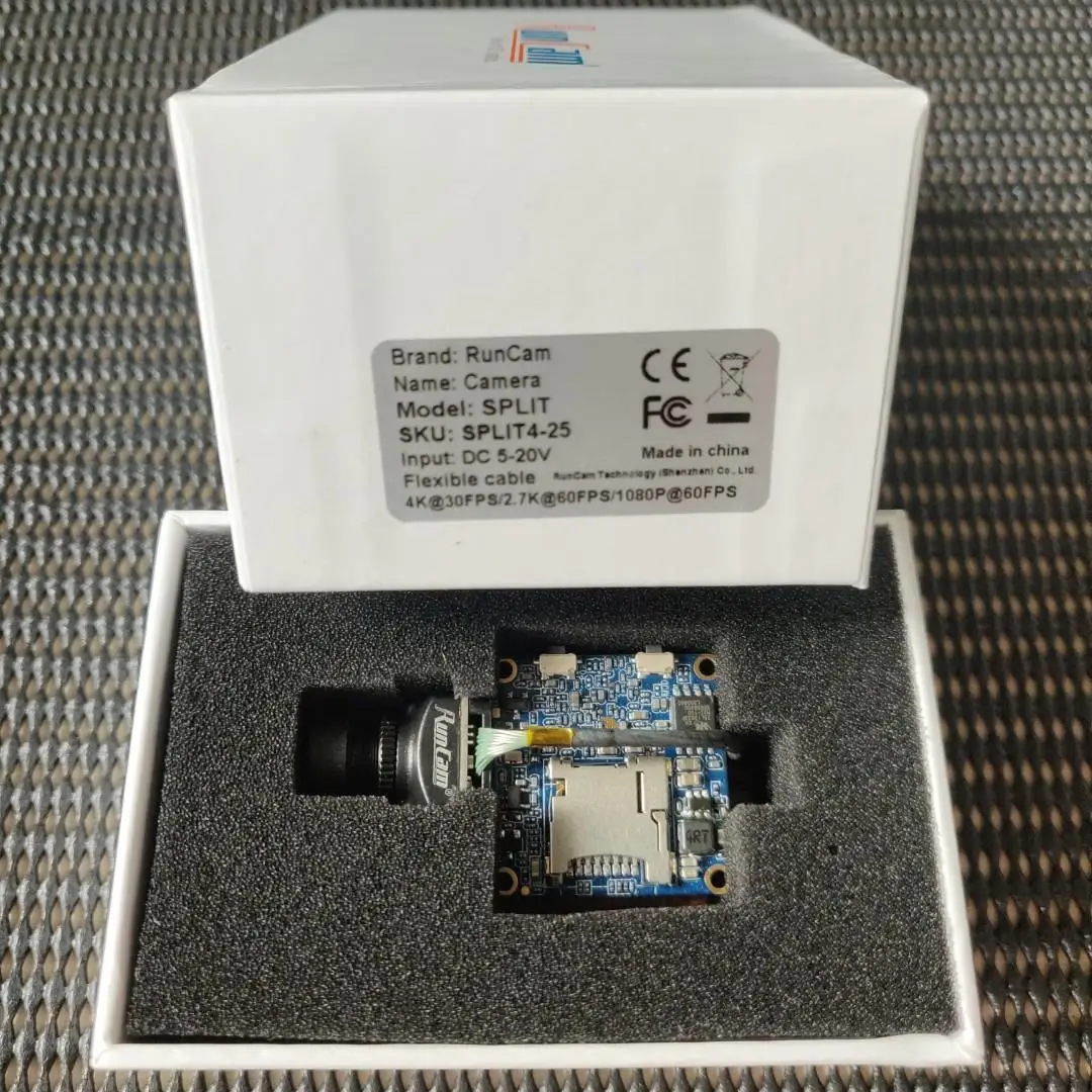 Caméra FPV RunCam Split 4 V2 4K - Enregistrement HD pour Drone