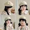 Solid Color Children Baby Beret Hat Winter Warm Knitted Beanie Cap for Infant Girls Toddler Princess Artist Painter Caps 6