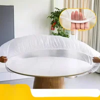 Diameter 1.8 meters Disposable Tablecloth Plastic Thin Film Table Covers Dinner Cloth Table Decor 1