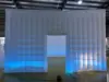 Large Inflatable Nightclub Cube Tent Portable Air Cube  Square Gazebo Event Room Tent House with Disco Light & Blower For Party 4