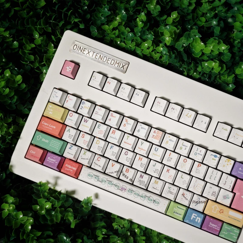 Horn Studio Shife Custom Keycap Grupo Pbt Dye-sublimação Splash Ink Keyboard Cap Cereja Perfil Key Cap para Teclado Mecânico