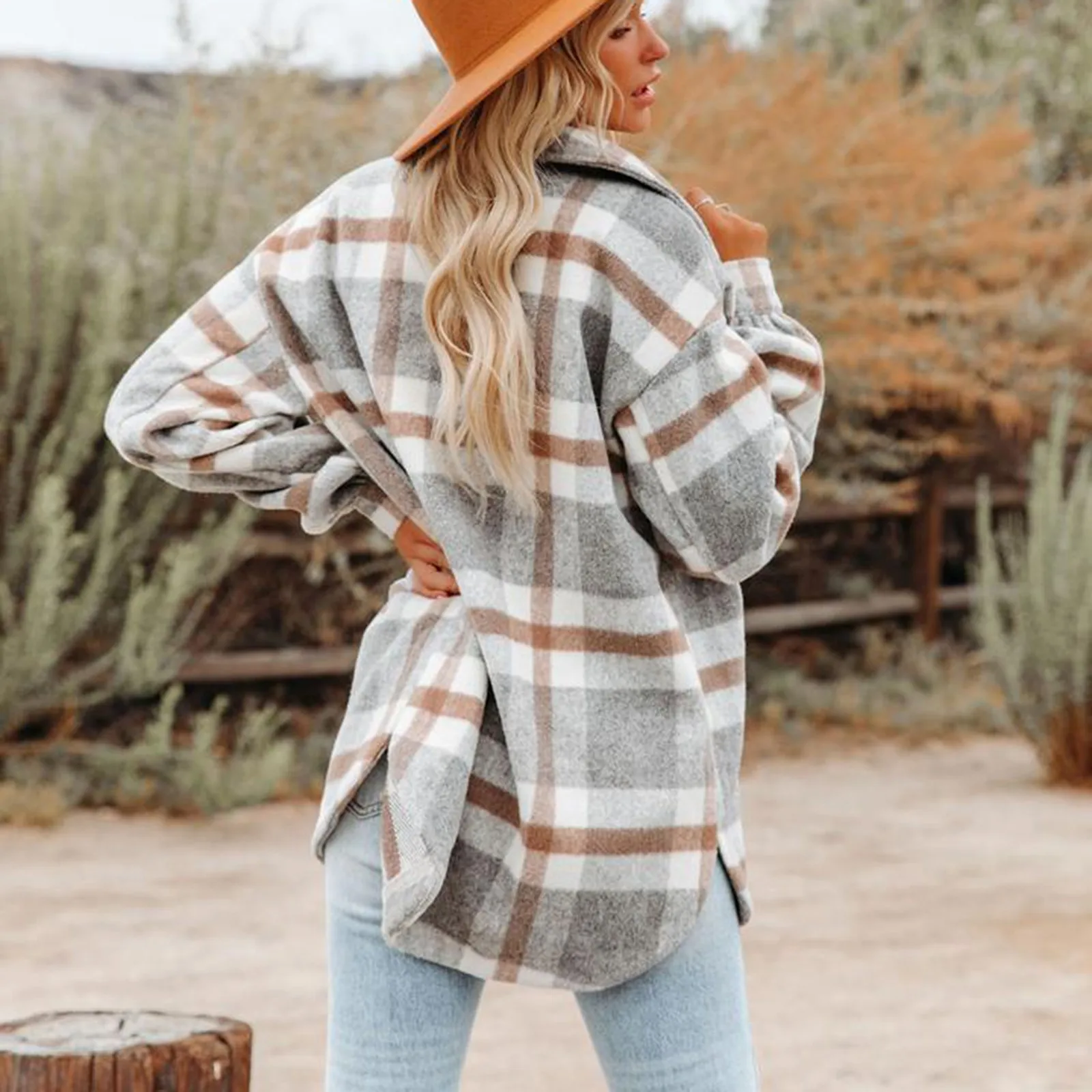 Women's Flannel Plaid Shacket 2