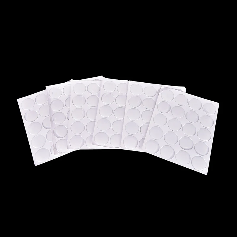 100PCS 1" Round 3D Crystal Clear Epoxy Adhesive Circles Dome Sticker Bottle Cap