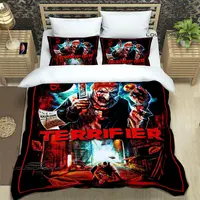 Terrifier horror printed Bedding Sets exquisite bed supplies set duvet cover bed comforter set bedding set luxury birthday gift 1