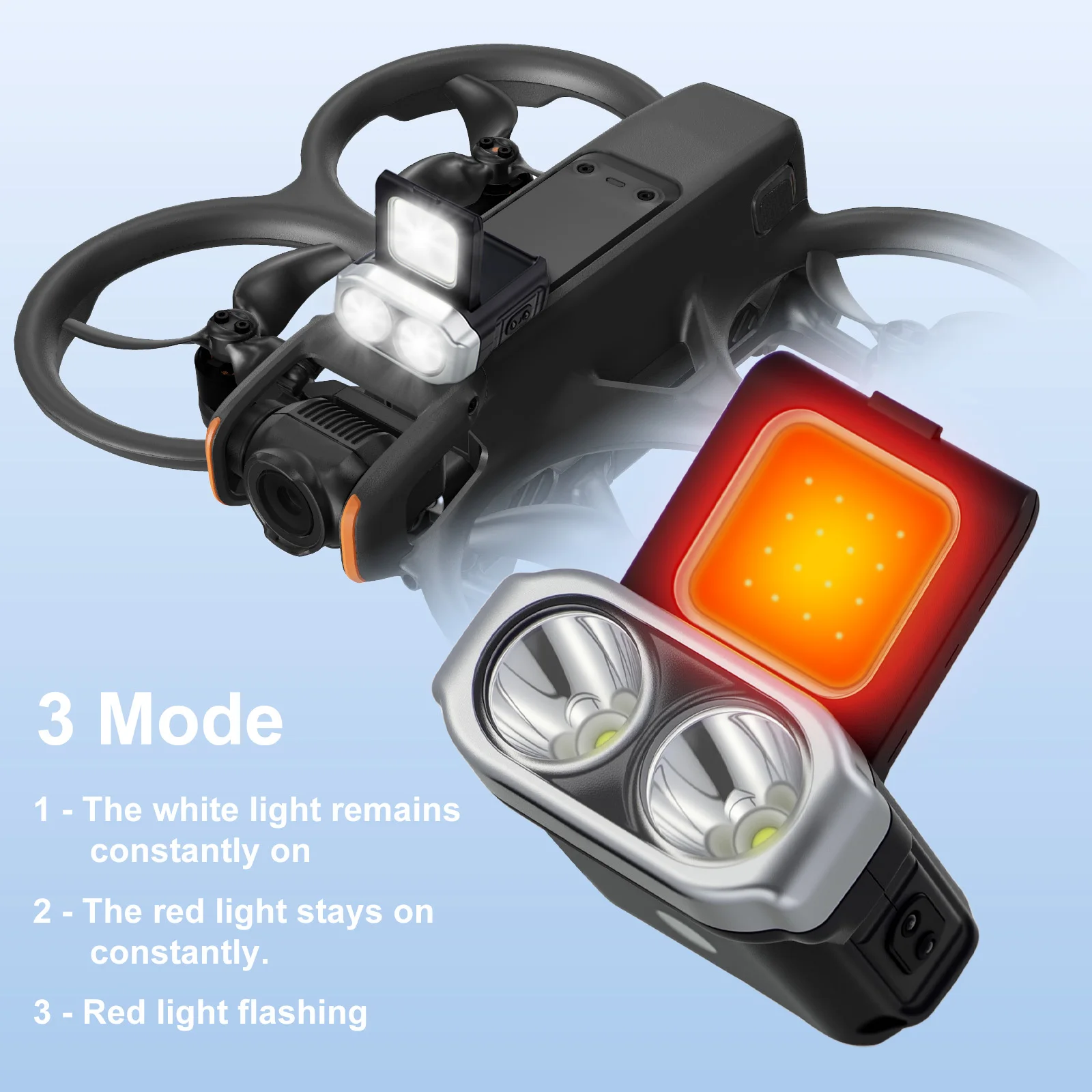 Projecteur LED Drone Haute Luminosité 4 Modes DJI Avata 2 FPV