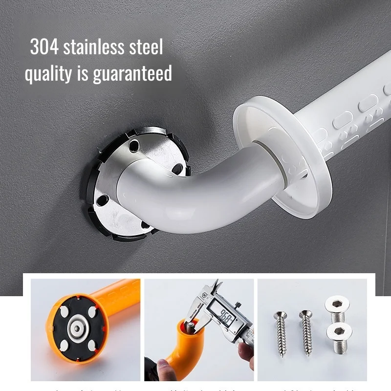 Elderly anti-fall safety handrail bathroom handle Armrest disabled barrier-free toilet stainless steel handrail Accessories