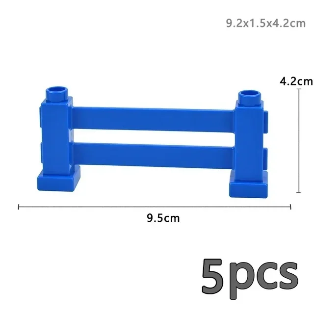 Large Building Blocks Playground Set with Slide, Swing, and Seesaw - Educational Toy