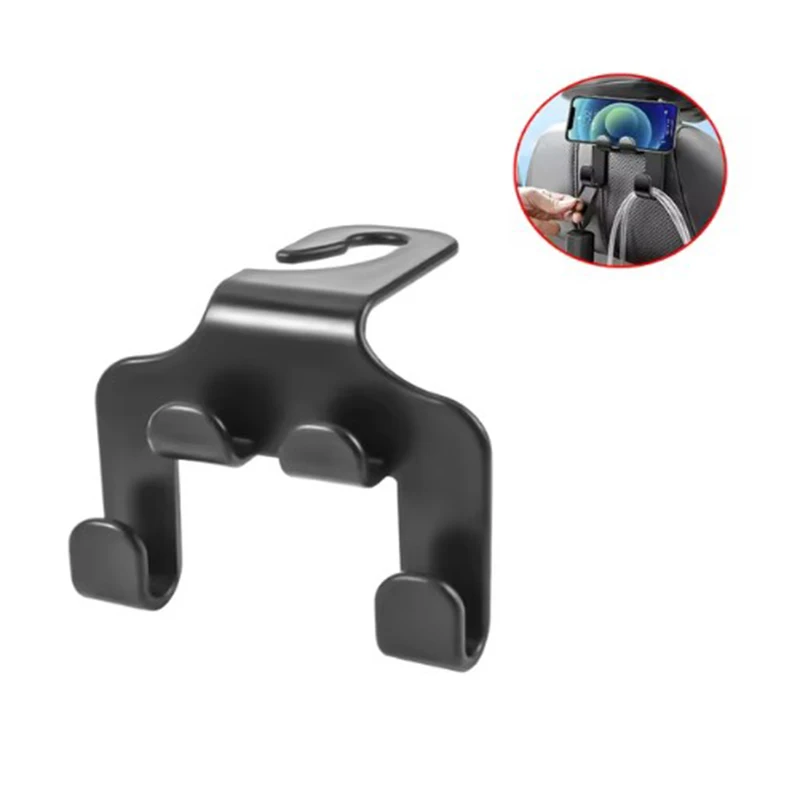 4Pcs Universal Auto Seat Headrest Hook Storage Hanger Car Vehicle Hooks Back Seat Organizer Holder Clip Car Interior Accessories