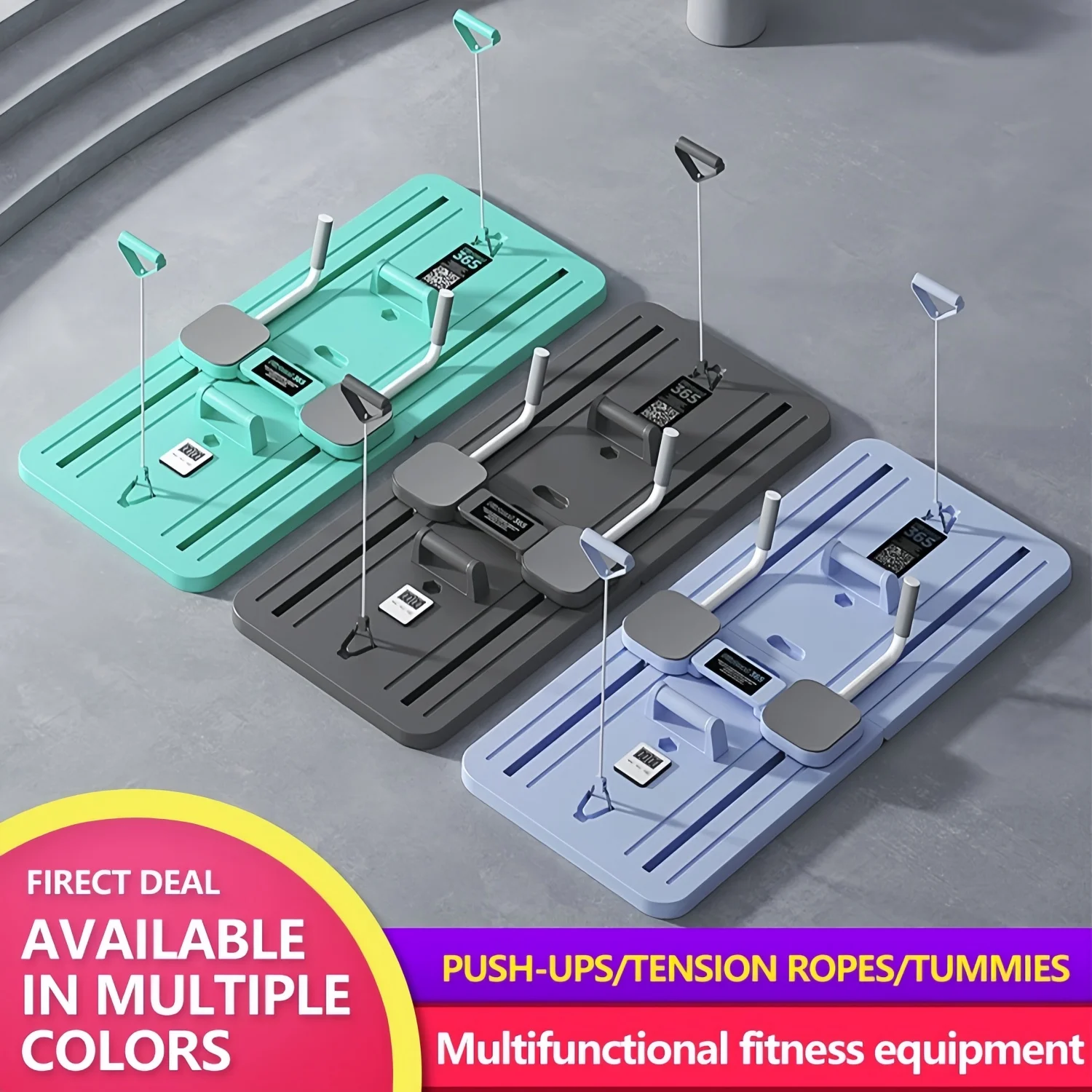 Multi Functional Six In One Healthy Belly Plate Automatic Rebound Wheel Home Exercise Abdominal Muscles Vest Line Fitness Board