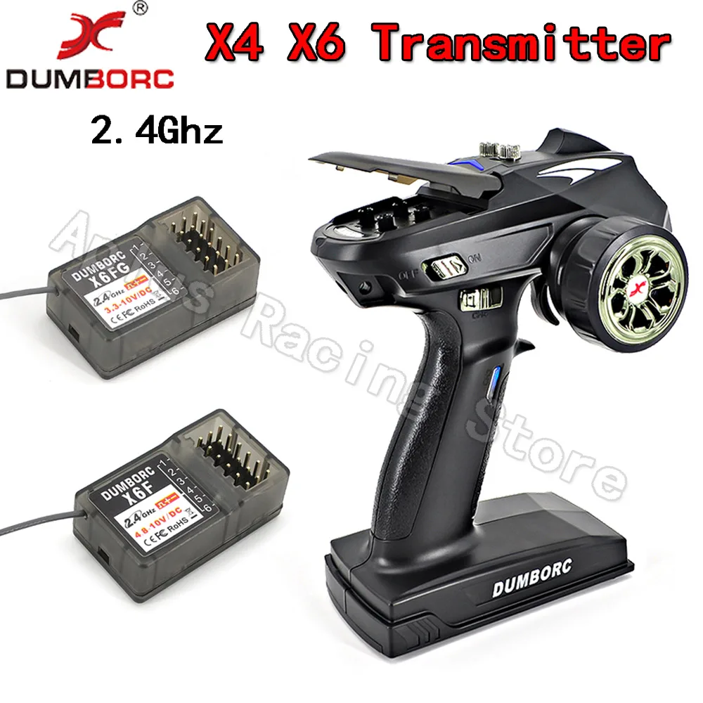 DUMBORC 2.4G X4 X6 Transmitter TX X6F X6FG Gyroscope Receiver RX for RC ...