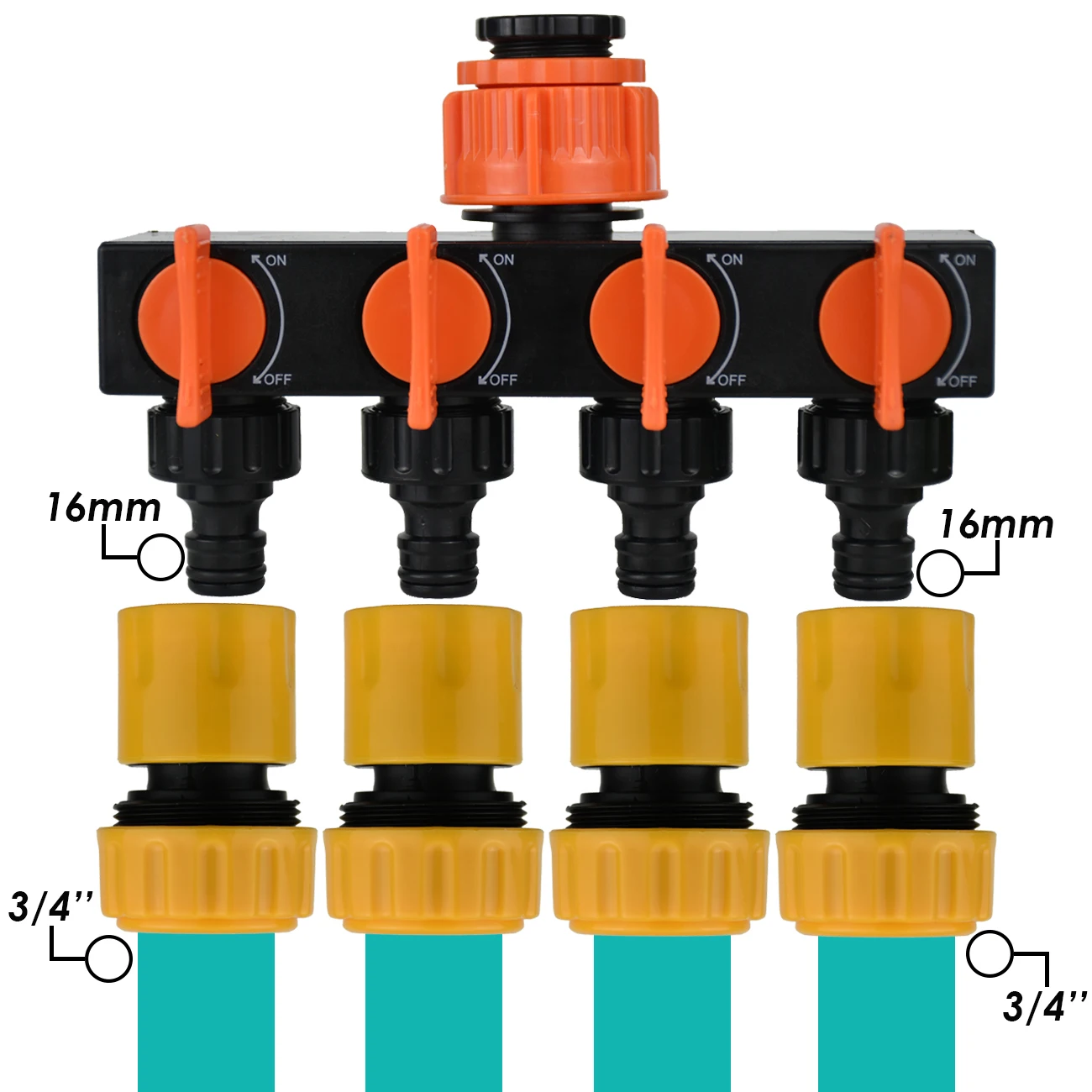 KESLA 6 Stück 3/4 1/2 Zoll Gartenschlauch-Reparaturanschluss, Schlauch, Schnellanschluss für Tropfbewässerung, Bewässerung, Gewächshaus – Detail 5
