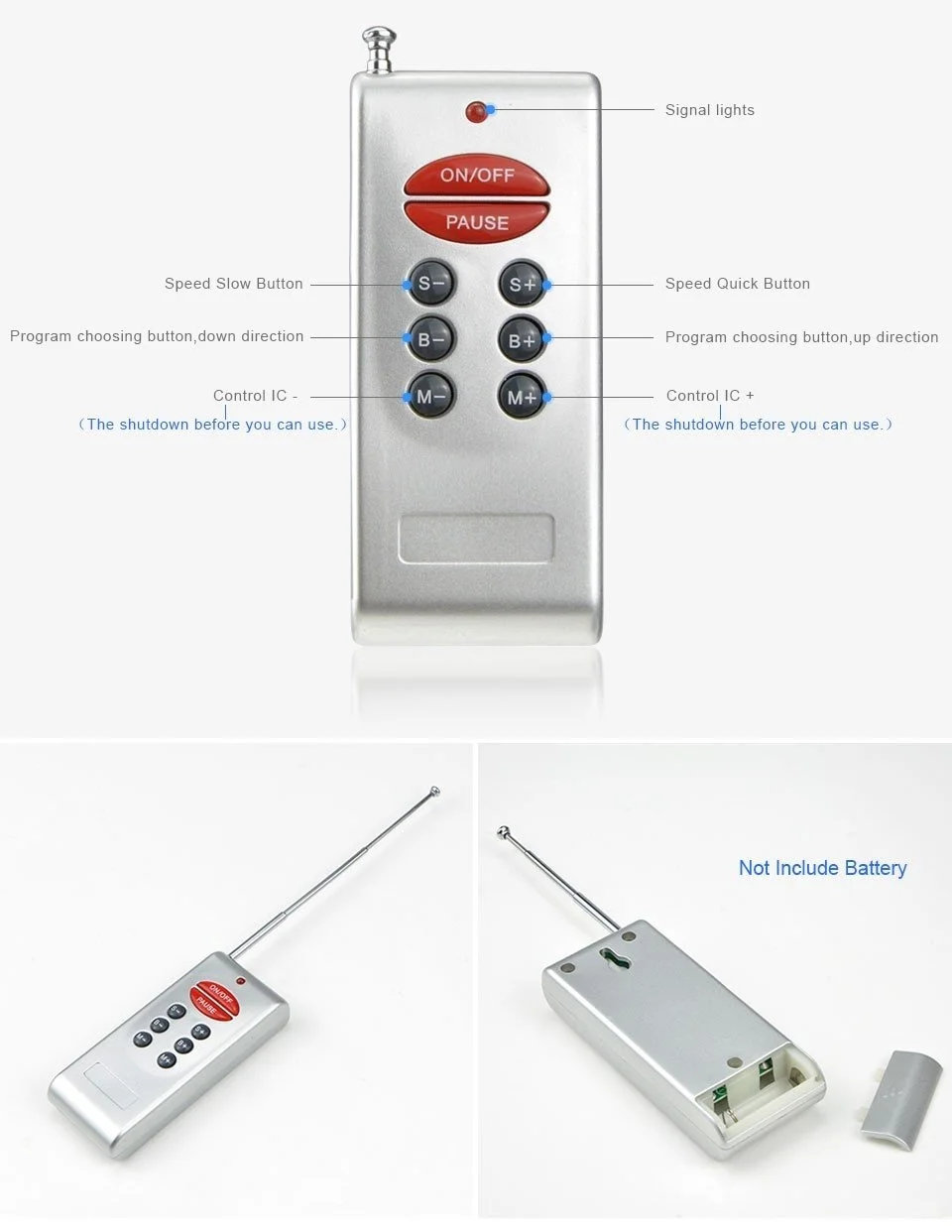 

Full Color Led Spi Controller； Led Pixel Controller with Rf Remote ； for Ws2801 Ws2812 Ws2811 Lpd8806 Sk6812 Led Tape Lights