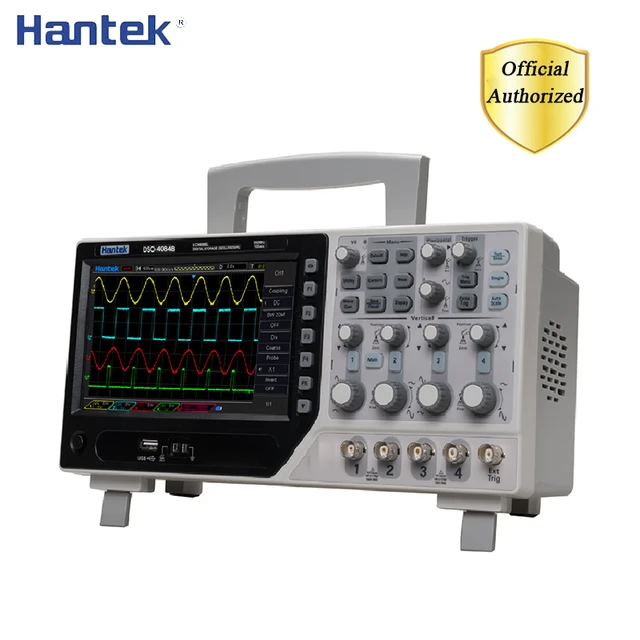 Hantek DSO4084B Digital Oscilloscope 4 Channels 80MHZ 1GSa/s Portable USB Osciloscopio  Portatil +EXT+