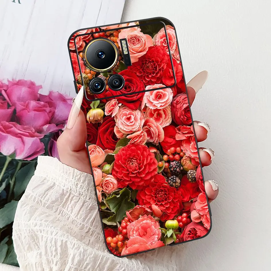 Stylish Flower Butterfly Soft Silicone Phone Case Cover