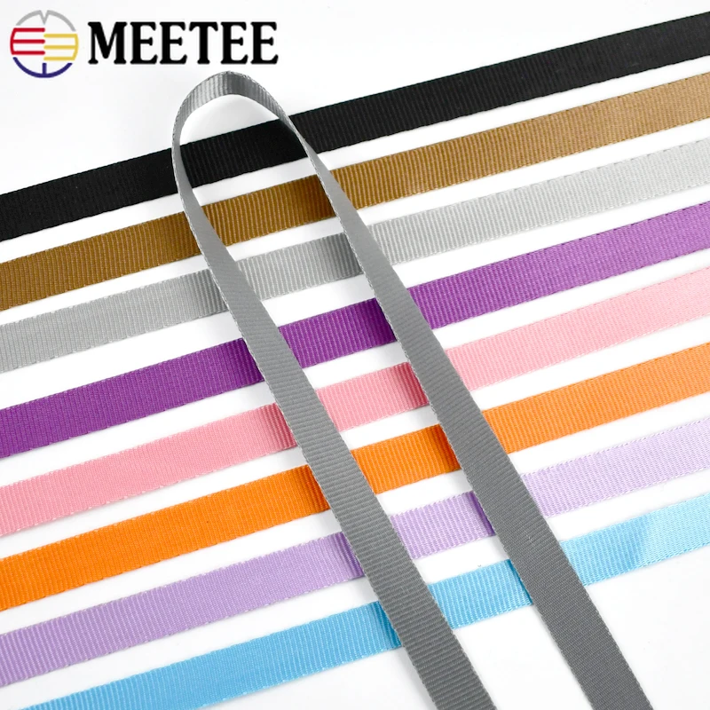 High-Quality Nylon Webbing for DIY Sewing & Accessories - 45 Meters, 10-20mm Width