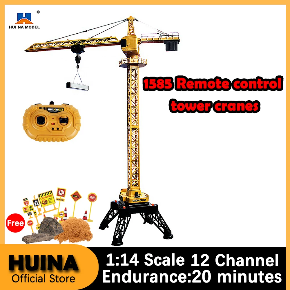 HUINA1585114RCExcavatorRemoteControlTowerCraneMiniatureModel