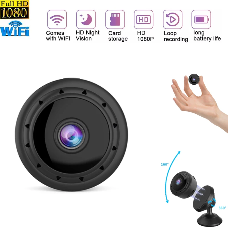 Mini Camera Wireless Security Recorder Night Vision HD 1080P Motion Micro Camcorder Sport Video DVR Voice Surveillance Small Cam