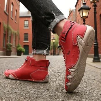 أحذية رجالية عالية الجودة خفيفة الوزن، أحذية مريحة تسمح بمرور الهواء، نعل غير قابل للانزلاق للتدريب على المشي، أحذية مناسبة للأزواج 6