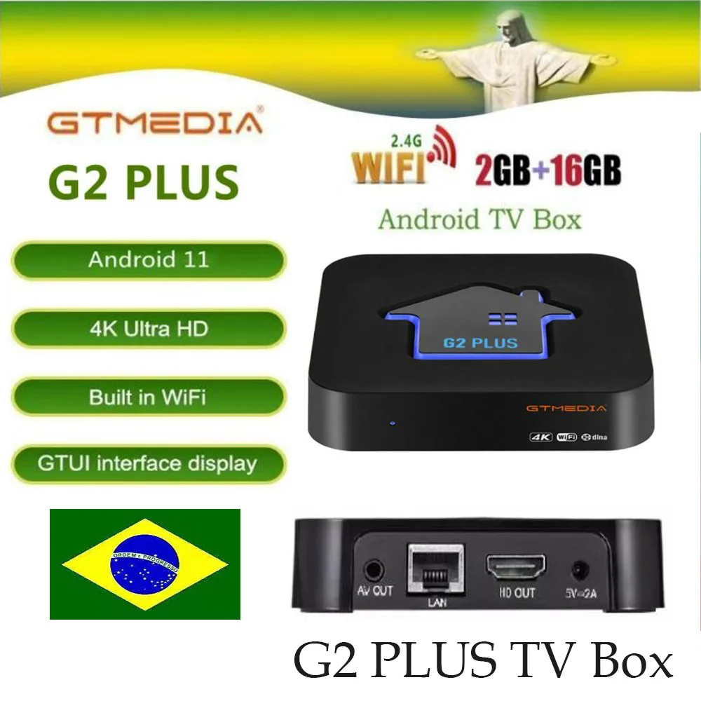 GTMEDIA G2 Plus Android 11 Smart TV Box 2GB+16GB TV