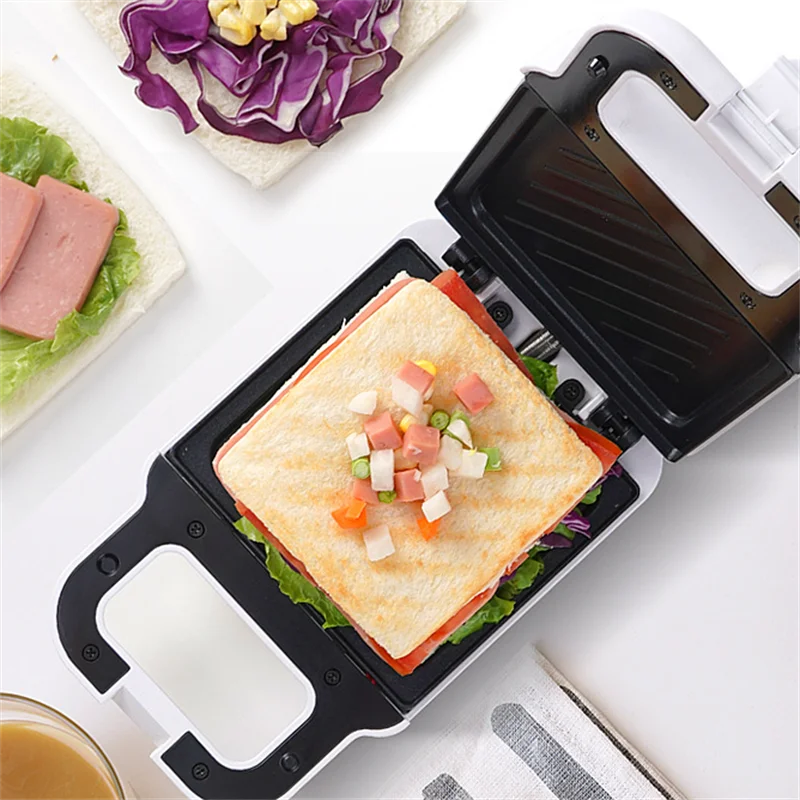 Multifunctional Mini Electric Sandwich Maker Food Machine Pancake Waffle Bread Cooker Toaster Bakinging Tool Electric Ovens MB38