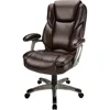Cressfield Bonded Leather High-Back Chair, Brown/Silver  gaming chairs  office chairs 3