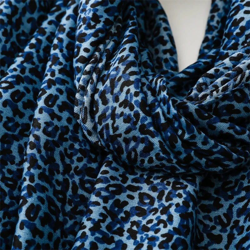 Winter Sexy Leopard Dot Fringe Viskose Schal Schal Dame Hohe Qualität Druck Weiche Pashmina Stola Bufandas Moslemisches Hijab 180*90 cm – Detail 19