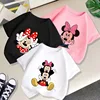 Summer Disney T Shirt Cartoon Baby Kids Boys Girls Children Mickey Mouse Short Sleeve Clothing Kawaii Minnie Print Tee Toddler 1