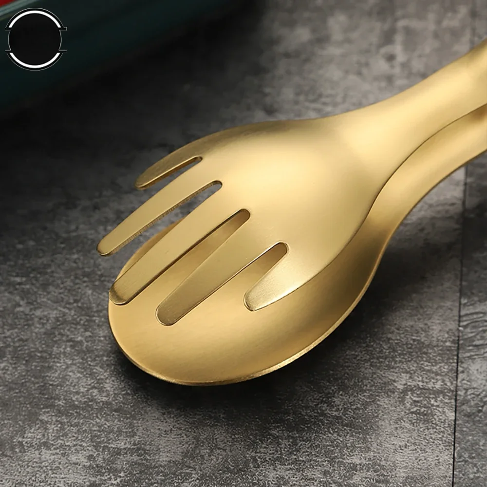 Stainless Steel Food Tongs Meat Salad Bread Serving Tongs for Barbecue Kitchen Accessories Non-Slip BBQ Clip Cooking Tools New
