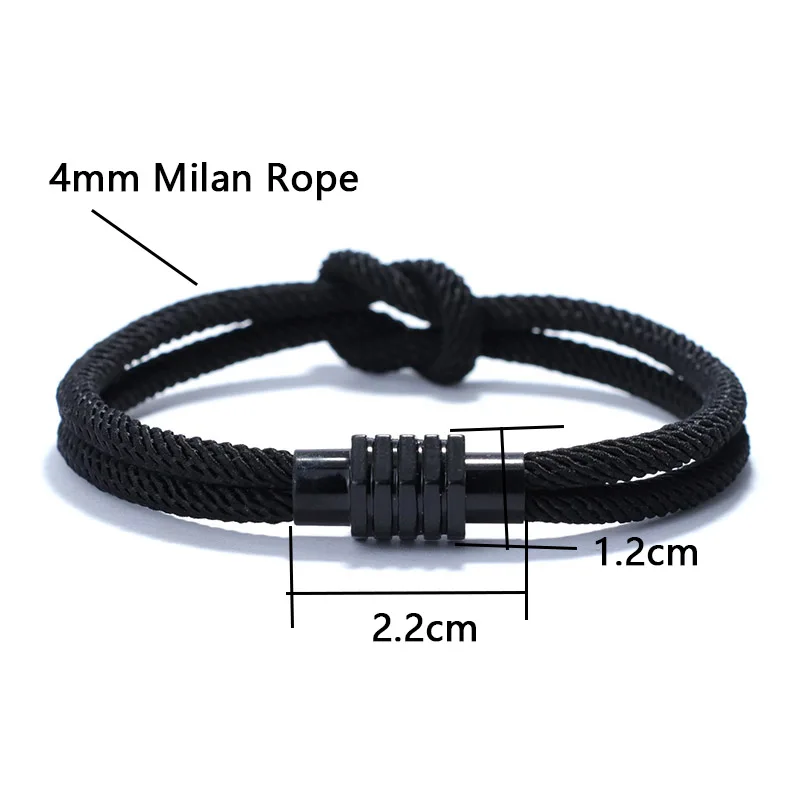 Noter Rope Man Bracelet Handwoven Infinity Knot Braclet With Ukrainian Symbols Magnetic Clasp Bangle Pulseira Masculina Cord - Image 4