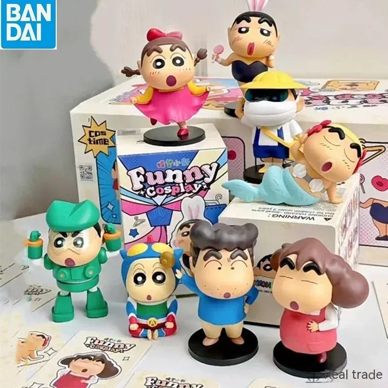 

Новый Аниме Crayon Shin-chan, веселая серия, искусственные ролевые фигурки, креативные подарки на день рождения, коллекция настольных украшений