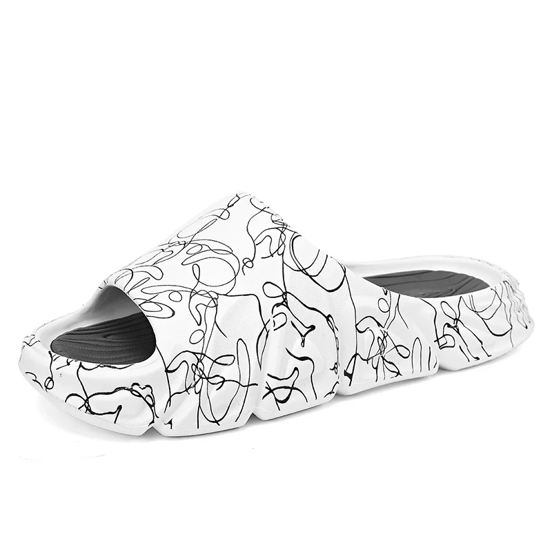 Pánské pantofle s protiskluzovou podrážkou, měkká pěnová, s tlustou podrážkou, pro vnitřní použití_voghion.com