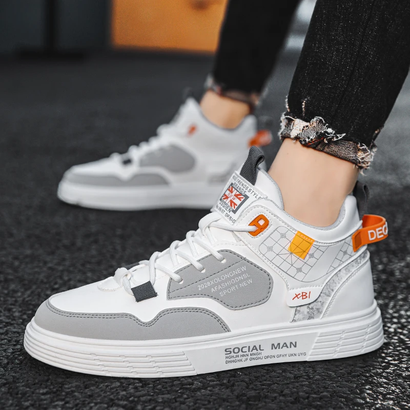 

Men Trend Casual Shoe Breathable Lightweight Leisure Comfortable Sneakers Versatile Casual board shoes