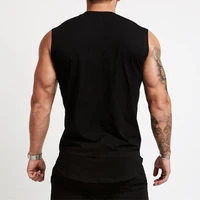 Vêtements de sport en coton pour hommes, chemise d'entraînement sans manches, débardeur de musculation, vêtements de sport, gilets pour hommes, Singlets musculaires 2