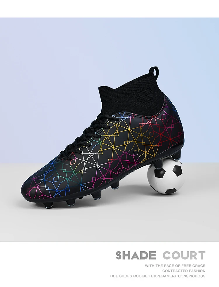 Neu Männer Professionelle Fußball Schuhe FG Training Fußball Stiefel Turnschuhe Lange Spikes Außen Bequeme_voghion.com